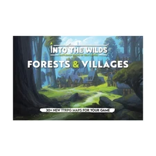 Tom Cartos Into the Wilds Battlemap Books Forests & Villages SW (New)