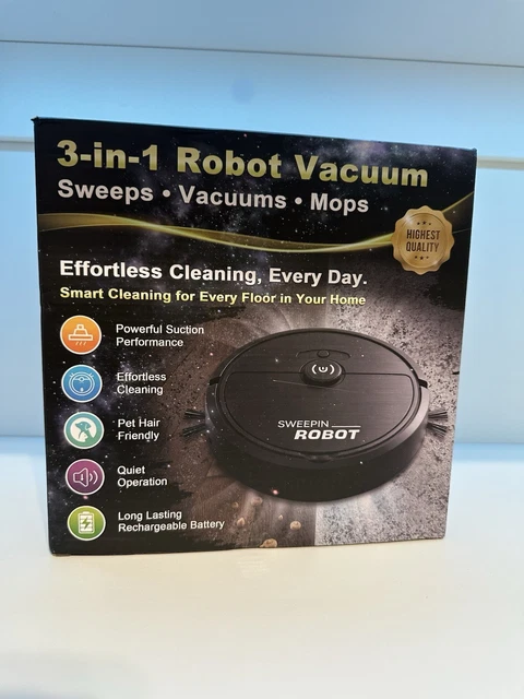3 In 1 Robot Vacuum White