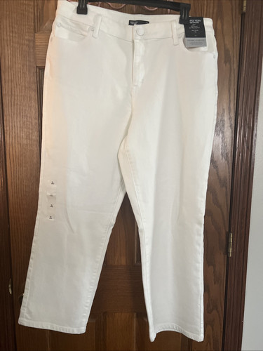 Simply Vera Vera Wang Jeans 16 Women’s Mid Rise White - Picture 1 of 7