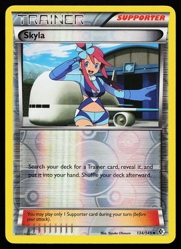 Skyla 134/149 Reverse Holo Uncommon Boundaries Crossed Pokemon Card