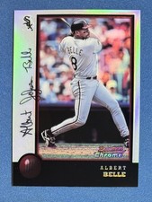 1998 Bowman Chrome Albert Belle Refractor White Sox #42