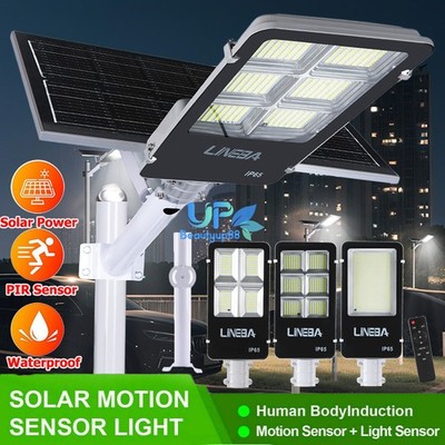 10000W Large Solar Panel Solar Street Light PIR Dusk to Dawn Road Lamp with Pole