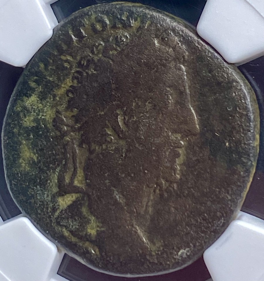 Emperor Commodus Sestertius NGC Graded Ancient Roman Coin 177-192AD ...