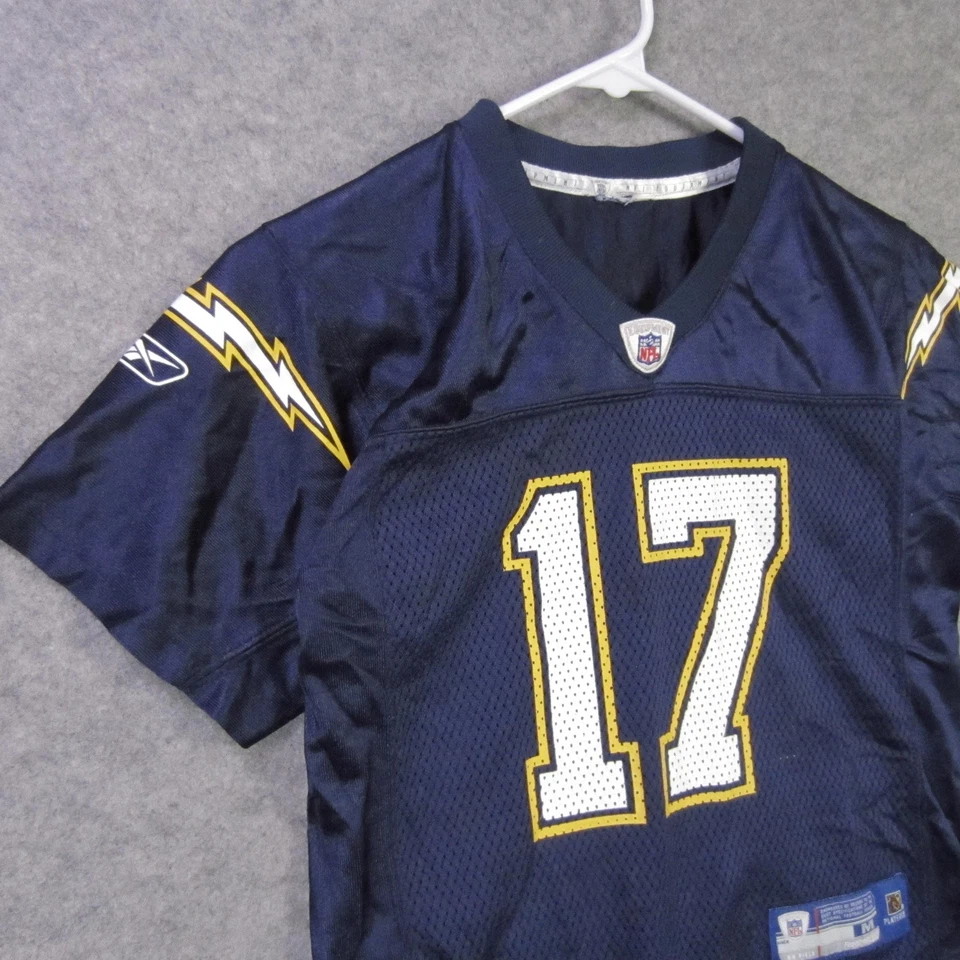 San Diego Chargers Football Jersey kids Medium Blue NFL Philip Rivers Reebok - Image 3 of 4