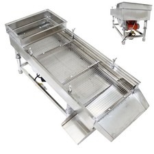 Electric 9mm Linear Vibrating Screen Industrial Single Layer Sifter 110V 80W