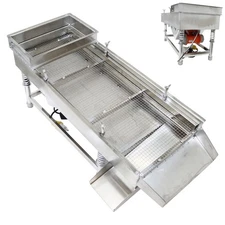 Electric 9mm Linear Vibrating Screen Industrial Single Layer Sifter 110V 80W