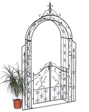 Arc de rose avec portail en métal 18604 arc de portail porte de jardin fer ai...
