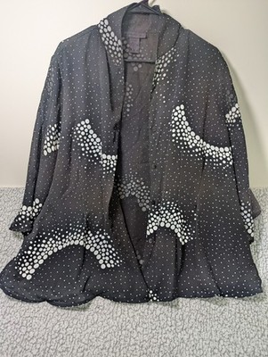 Jennifer Lloyd Woman Artsy Elegant Lined Top 1X Flowy Boho Chic