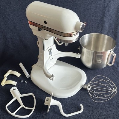 Vintage Hobart KitchenAid K5-A Mixer w/ Bowl + Attachments VIDEO - SUPER CLEAN!