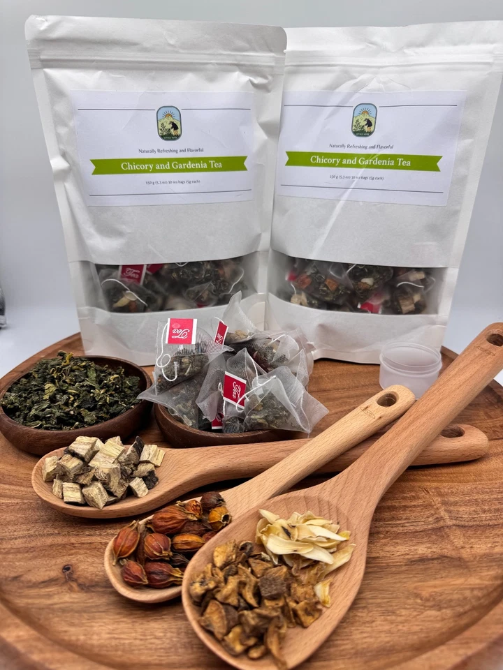 Chicory and Gardenia 草本茶 – 无咖啡因草药混合物 — 第 2/4 张图片