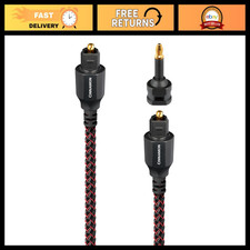 1.5m Optical Toslink Fiber-Optic Audio Cable  Mini-Adaptor for High-Quality Sou
