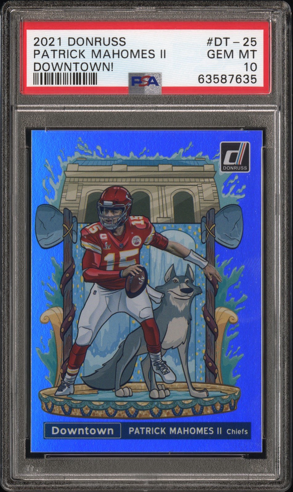 2021 Panini Donruss Patrick Mahomes II #DT25 Downtown! PSA 10 🔥