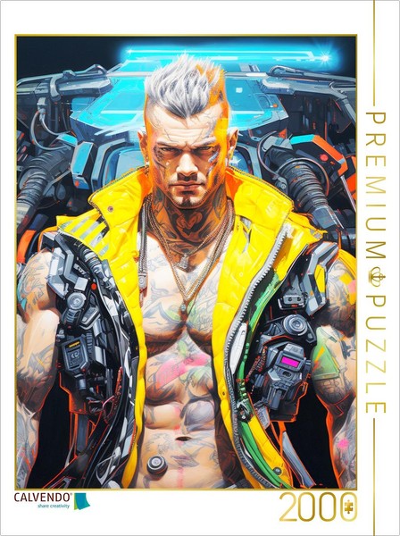 Calvendo Puzzle Augmented Samurai | 2000 Pieces, Finished Size 35.4 × 26.4 In (9-image
