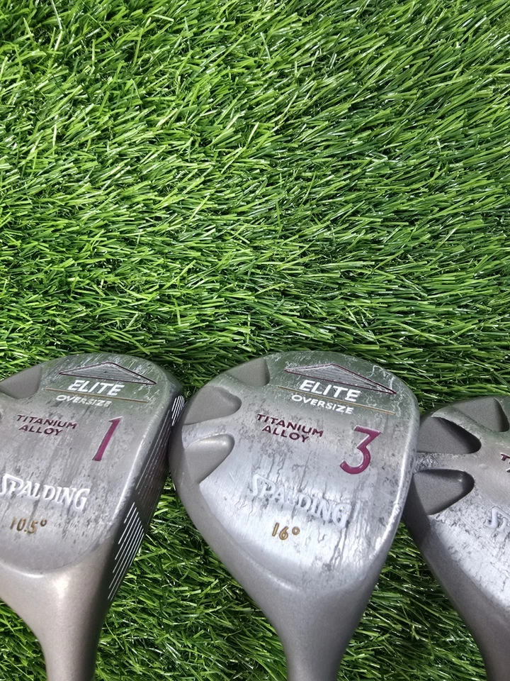 Spalding Elite Pro Fit Tour Balanced Set 1 3 5 Woods RH Womens Graphite Golf - Image 4 of 4