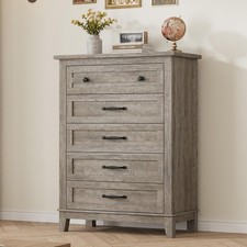 5 Dresser for Bedroom, 41.3 in Tall Vertical Drawer Dresser with Large Storage