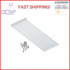 ZYAMY 12pcs 290mm/11.4inch 14G J Bend Bicycle 304 Stainless Steel Spokes with 12
