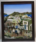 Antonios of Santorinios-Santorinakis (*1941) - tavern - reverse glass painting