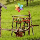 5pcs farbenfrohe Windmühlen im Freien kreative Stoffwindewäsche Kinder Spielzeug