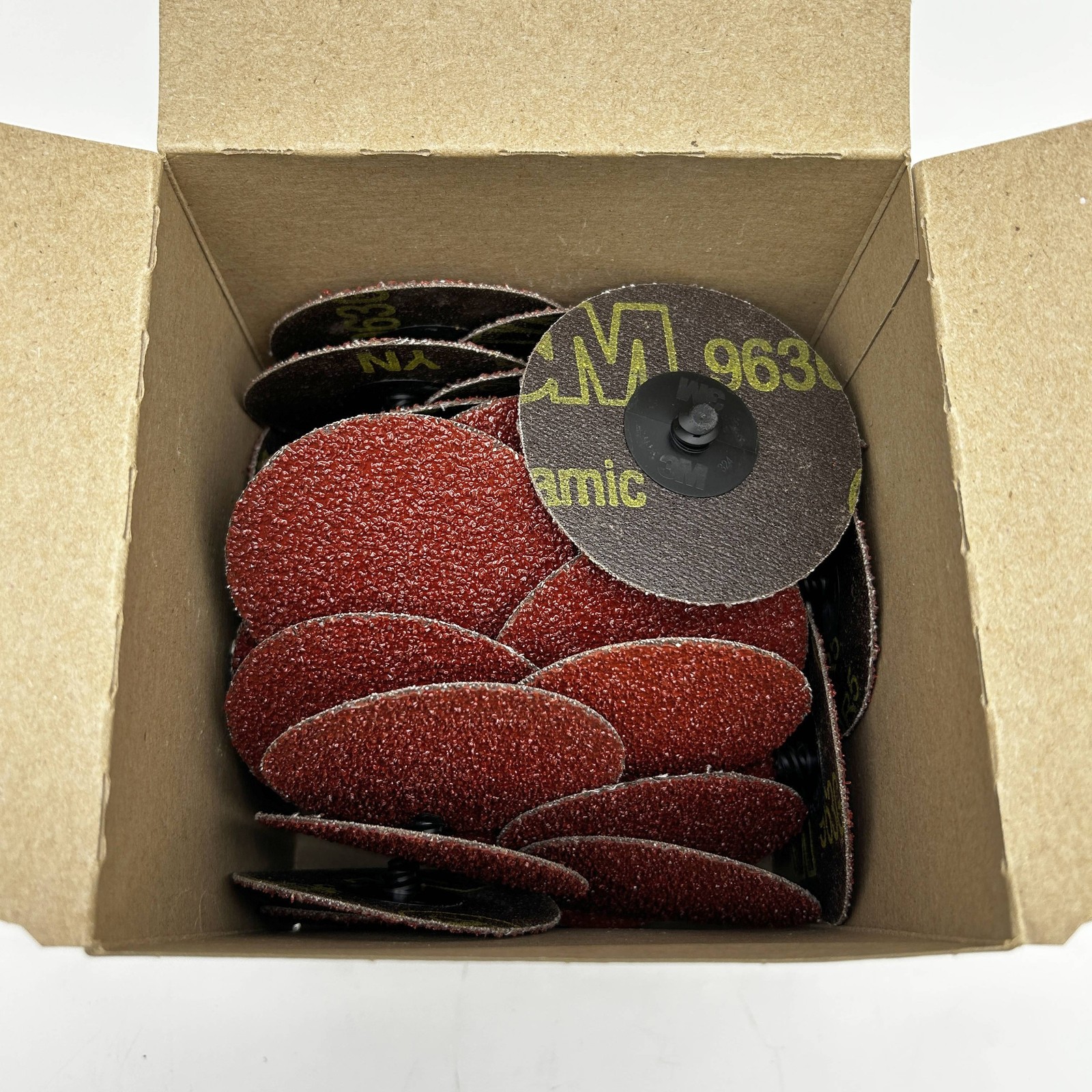 3M Roloc 11108 Disc 3in TR 963G 24 Grit Very Course Quick Change Ceramic 50pk