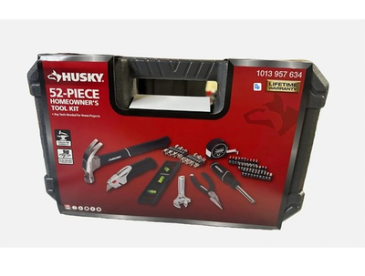 #ad Husky 52 Piece Homeowner#x27;s Tool Kit 1013 957 634 Lifetime Warranty Storage Case $32.00