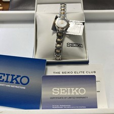 Seiko SXGJ76 Two Tone Japan Quartz Ladies New Battery Display Model