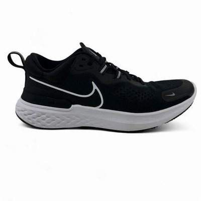 Nike React Miler 2 Black White Smoke Grey Mens Size 8.5 Athletic Sneaker