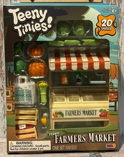 NEW Teeny Tinies Farmers Market 20 Piece Mini food Playset