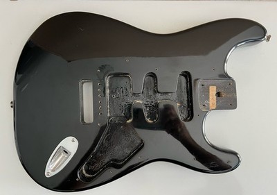 2001 Genuine Fender Squier STRAT BODY Black Stratocaster Electric Guitar