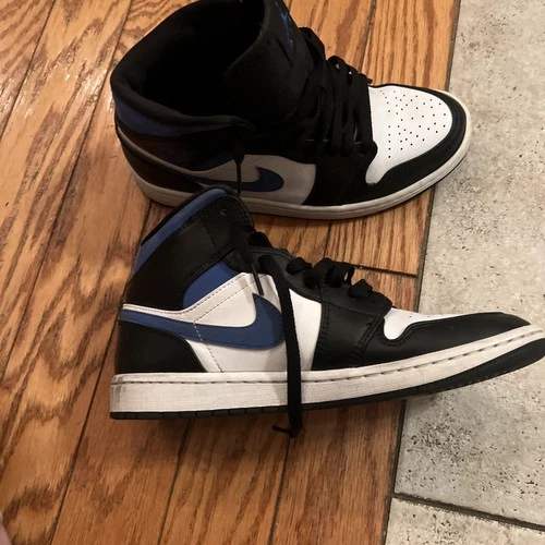 Nike Mens Air Jordan 1 554724-140 White Basketball Shoes Sneakers Size 8