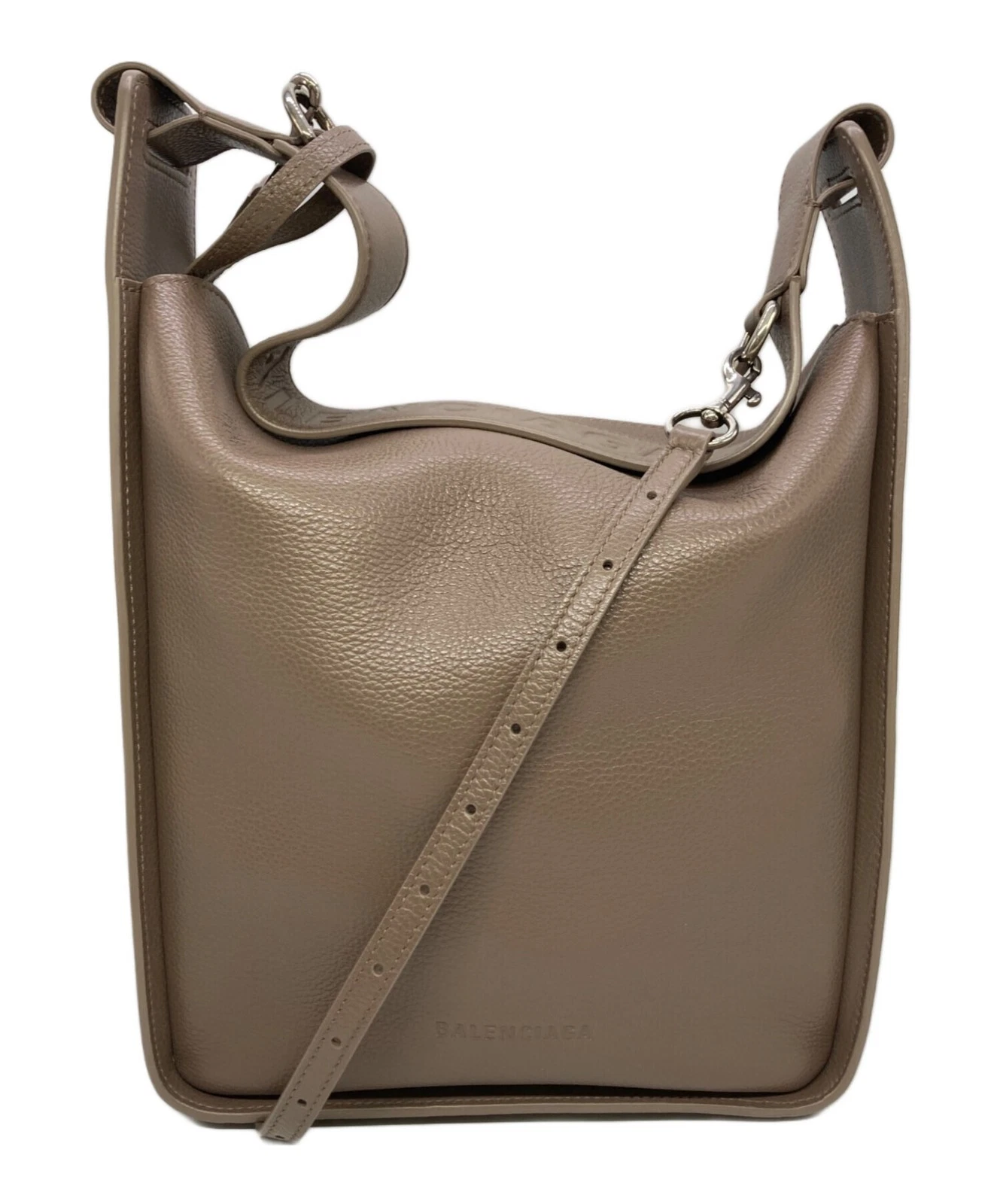 Balenciaga — Balenciaga 2-Way 659920 Leather Brown Shoulder Bag #TFB4238