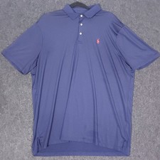 Polo Ralph Lauren Performance Shirt Mens XL Navy Blue Short Sleeve Stretch Golf