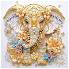 5D Special Shape Diamond Art Kits for Beginners, Elephant Diamond Painting