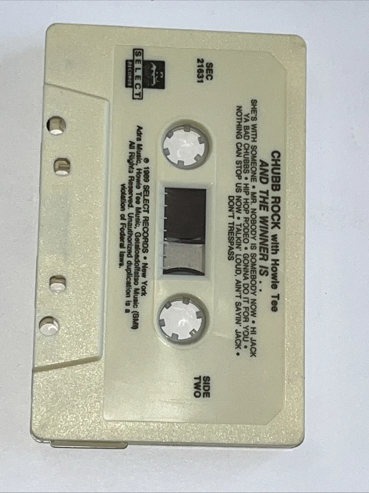 Chubb Rock Howie Tee And The Winner Is Rare Cassette Tape Hip-Hop Rap Works - Image 4 of 4