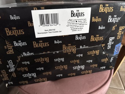 The Beatles Vandor Newspaper Taxi Cookie Jar Box 1999 Release.New