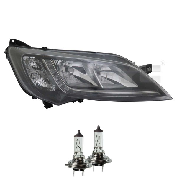 Scheinwerfer Links Schwarz H7/H7 FüR Fiat Ducato Inkl. Osram Lampen-image