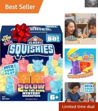 DIY Squishy Glow-in-the-Dark Kit for Kids - Create 2 Mystery Characters