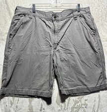 Carhartt Utility Shorts Men s 40 Grey Ripstop Canvas Relaxed Fit Work Wear