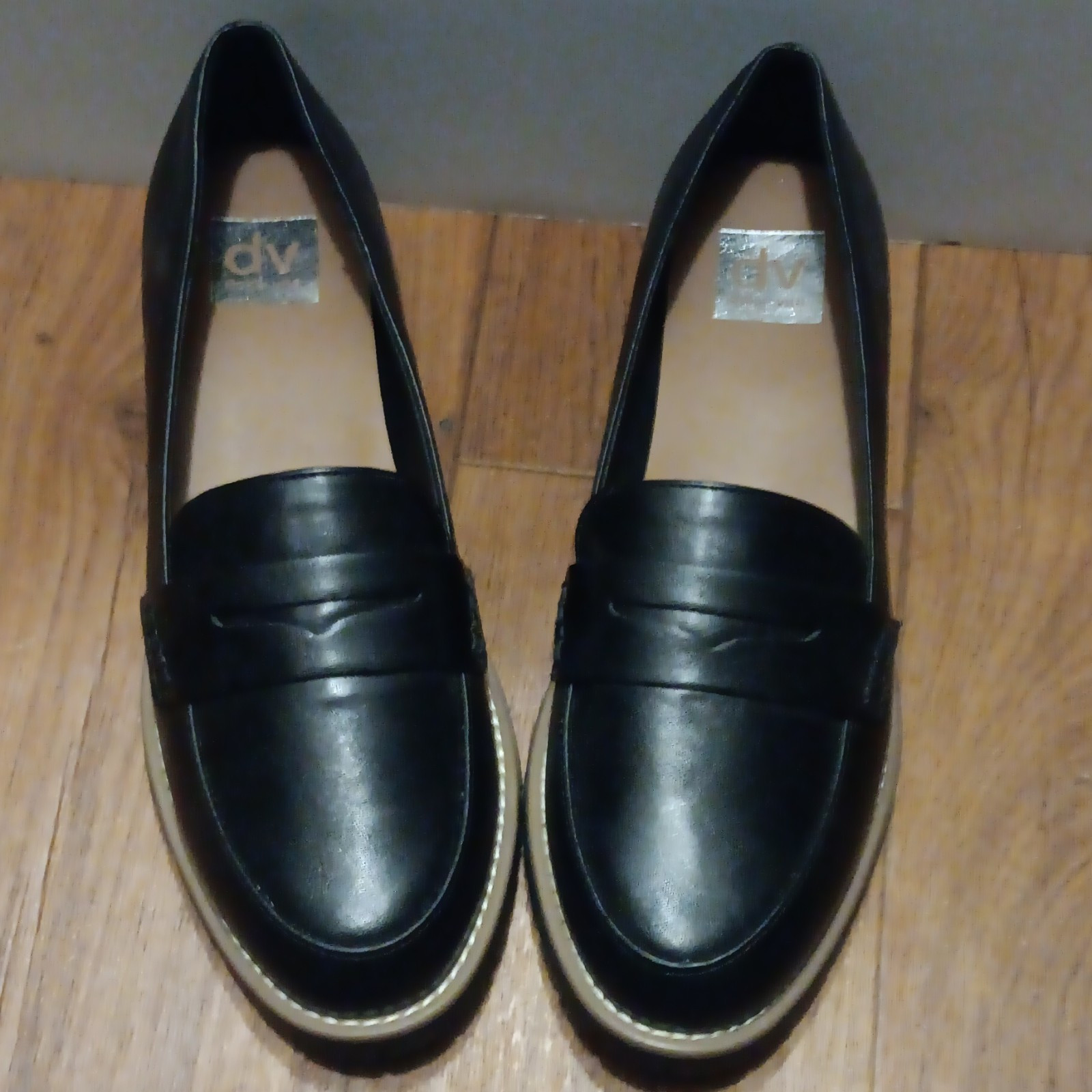 Dolce Vita Women's Black Slip-On Loafer Flats Round Toe Comfort 9 M