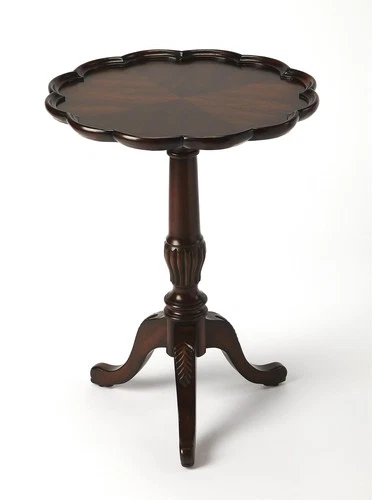 Butler Specialty Pedestal Table In Cherry Finish - Picture 1 of 5