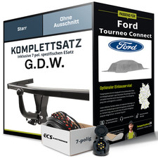 Für FORD Tourneo Connect Typ V761 Anhängerkupplung starr +eSatz 7pol 02.22- NEU
