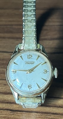 VINTAGE TISSOT AUTOMATIC 22mm Womens WRISTWATCH 15 JEWEL STAINLESS STEEL 21003-1