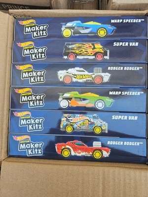 Hot Wheels Motor Maker Kitz 6-Pack Bundle - Warp Speeder Super Van Rodger Dodger
