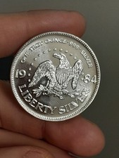 1984 A-Mark Liberty Bell 1 oz .999 Silver Round 89.99 per troy oz