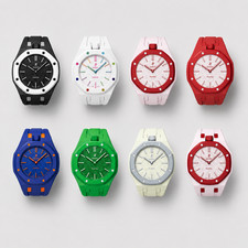 Bioceramic Case Silicone Strap for ROYALPOP SWATCH x AP Pocket Watch Mod Kit