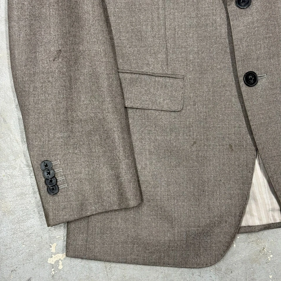 Костюм Banana Republic Vitale Barberis Canonico 120s фланелевая шерсть 2 шт 38R 32x31 - Изображение 4 из 4