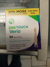 OneTouch Verio Test Strips for Diabetes - 30 Count
