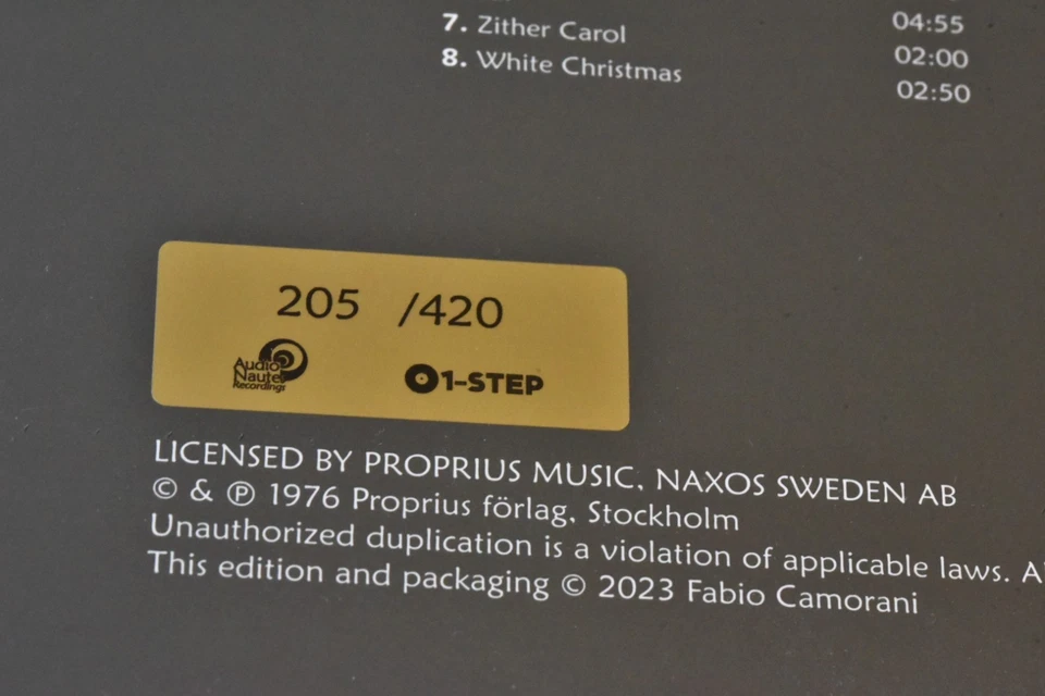 AUDIONAUTES 1-STEP AN-2201 ITA MOTETTKOR "Cantate Domino" #3LPs 45rpm No. 205 SS - Image 3 of 4