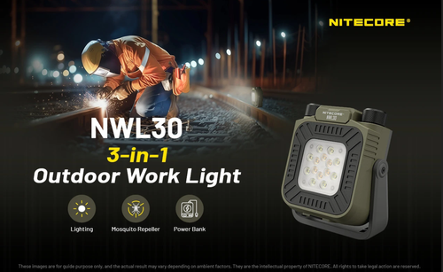 Nitecore NWL30 Lanterna Luce LED da Lavoro Ricarica USB-C 3000 Lumen Campeggio Luce - Foto 3 di 20