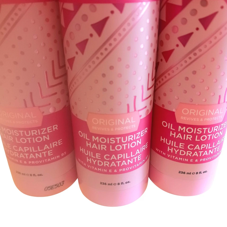 3 Pack Luster's Pink Oil Moisturizer Hair Lotion Original w/ Vitamin E 8oz Each  - Image 2 of 4