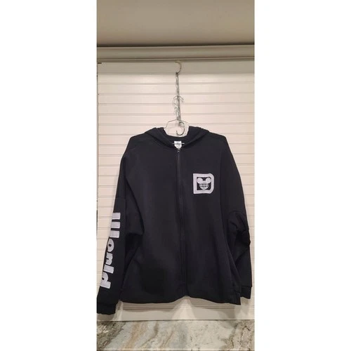 Disney Authentic Original Est.1971 Walt Disney World Black Hooded Jacket Size 3X video thumbnail